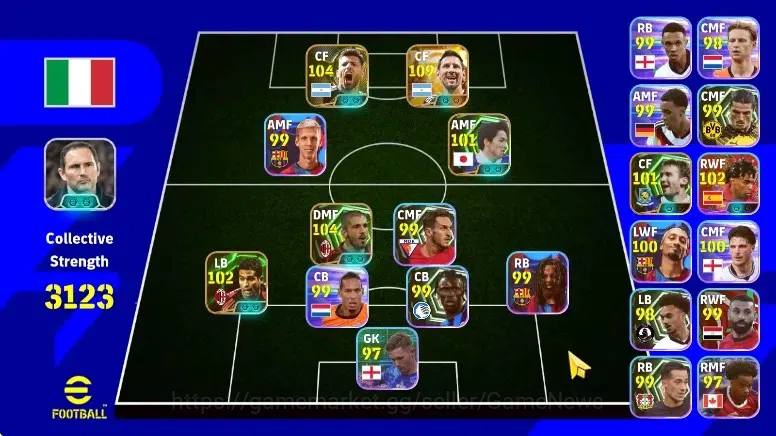 eFootball Accounts Legends & Iconic Players Android|Big Time Lionel Messi 15 Jul'26|Epic Sergio Aguero,Gennaro Gattuso,Ono 1