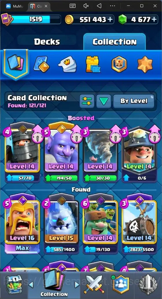 Clash Royale Accounts High-End CL 1519 |KTL 14|Trophy 10183|Card 121|1 MAX|1 L15|6 Hero|9 EVO|8 Champ|Arena 25 (Lumberlovr 15