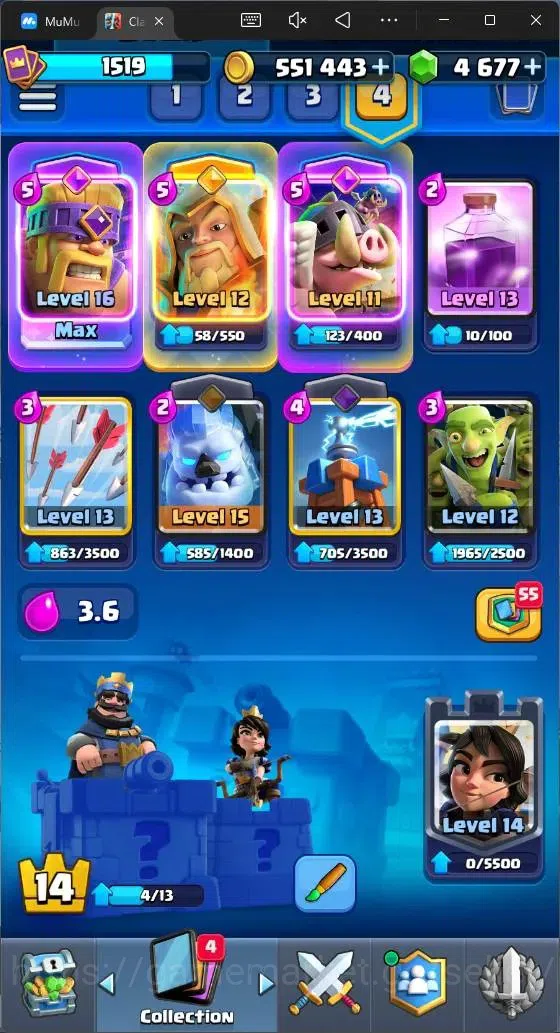 Clash Royale Accounts High-End CL 1519 |KTL 14|Trophy 10183|Card 121|1 MAX|1 L15|6 Hero|9 EVO|8 Champ|Arena 25 (Lumberlovr 16