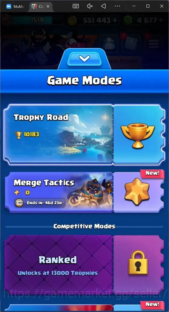 Clash Royale Accounts High-End CL 1519 |KTL 14|Trophy 10183|Card 121|1 MAX|1 L15|6 Hero|9 EVO|8 Champ|Arena 25 (Lumberlovr 20