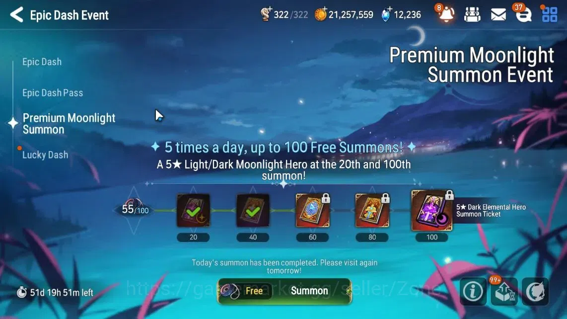 Epic Seven Accounts Limited Hero GLOBAL Unverif|New Era|11 ML(Shepherd Dark Diene,RnL,Har setti)+Abyss Fumyr|Epic Road 5