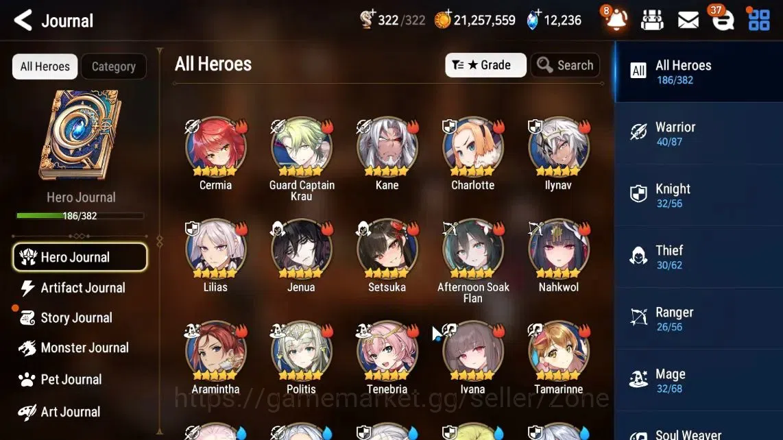 Epic Seven Accounts Limited Hero GLOBAL Unverif|New Era|11 ML(Shepherd Dark Diene,RnL,Har setti)+Abyss Fumyr|Epic Road 9