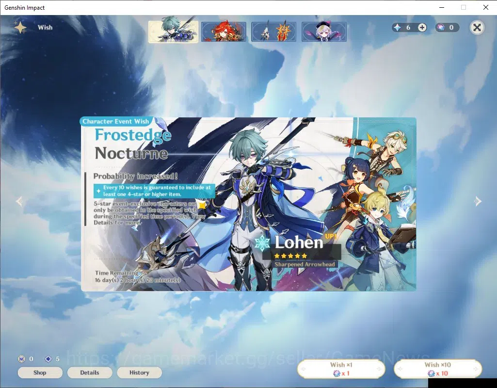 Genshin Impact Accounts ASIA|AR 55|3 Limited + 1 (*5Weapon)|Skirk+Sign,Mav image 4