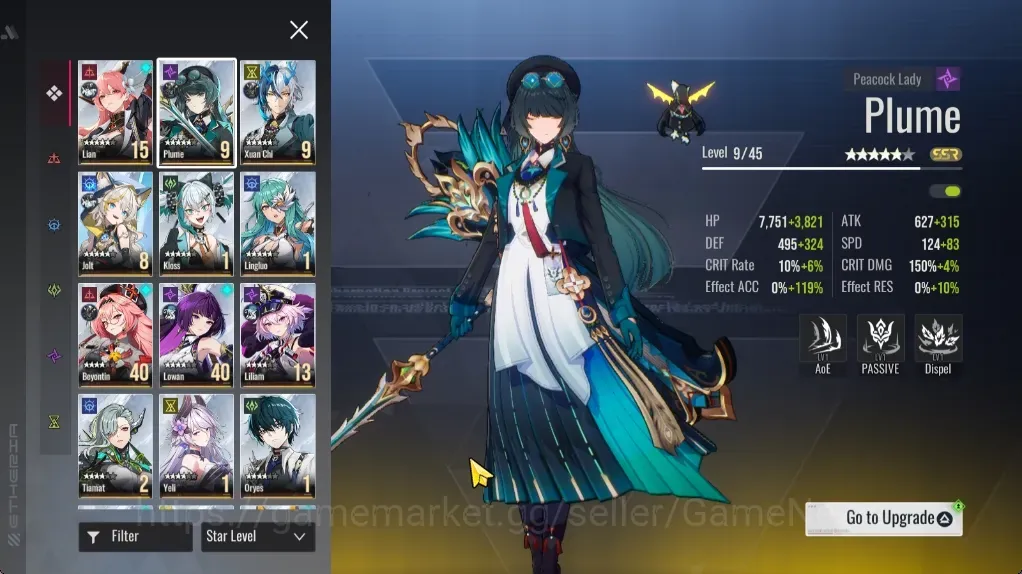Etheria: Restart Accounts Starter Global S26|1K Crystal|12 SSR|Jolt,Yeli,Liliam,Kloss,Plume,Liingluo,Lowan,Xuan 1