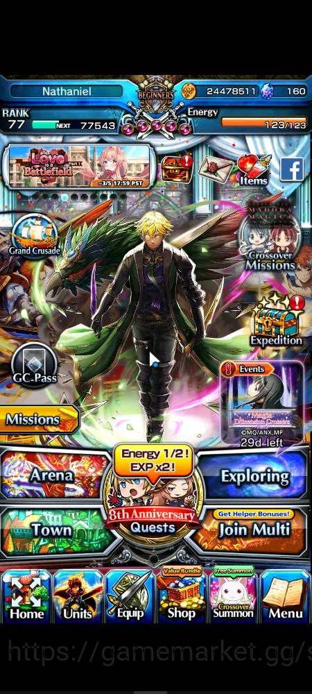 Grand Summoners Starter Global|Rank 77|9 Ascend|Summer MiyuTW,EmiyaTW,Fen, image 1
