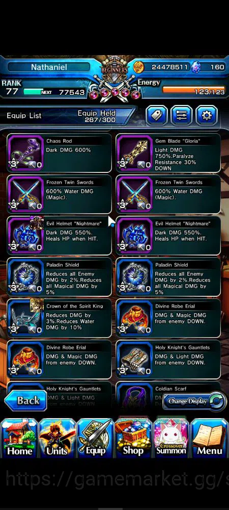 Grand Summoners Accounts Starter Global|Rank 77|9 Ascend|Summer MiyuTW,EmiyaTW,Fen,Chloe,Kingsoul Orvell,Summer Chloe,Homura 11