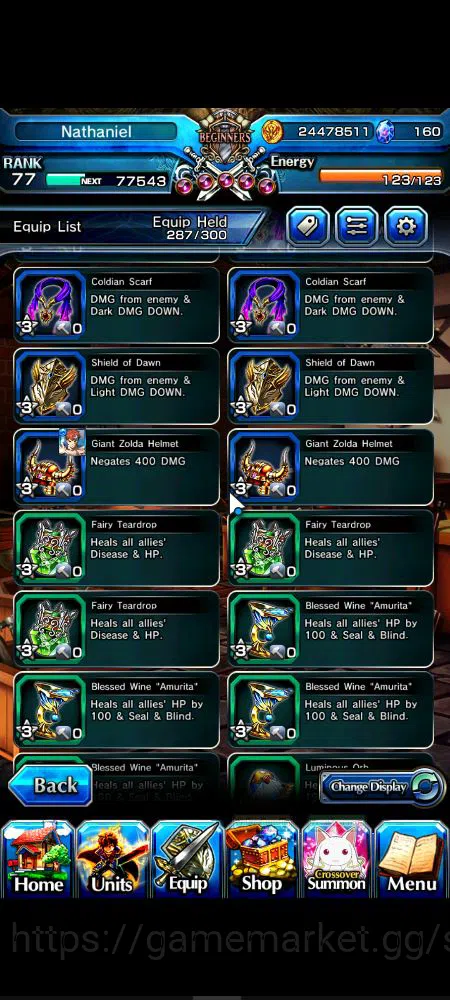 Grand Summoners Accounts Starter Global|Rank 77|9 Ascend|Summer MiyuTW,EmiyaTW,Fen,Chloe,Kingsoul Orvell,Summer Chloe,Homura 12