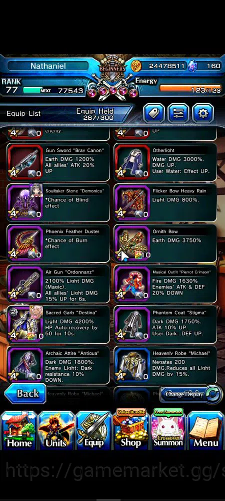 Grand Summoners Accounts Starter Global|Rank 77|9 Ascend|Summer MiyuTW,EmiyaTW,Fen,Chloe,Kingsoul Orvell,Summer Chloe,Homura 16