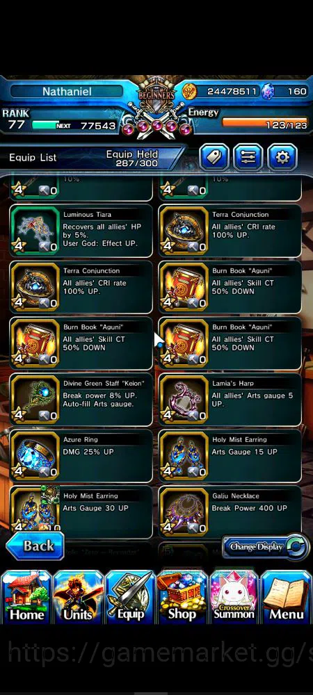 Grand Summoners Accounts Starter Global|Rank 77|9 Ascend|Summer MiyuTW,EmiyaTW,Fen,Chloe,Kingsoul Orvell,Summer Chloe,Homura 20