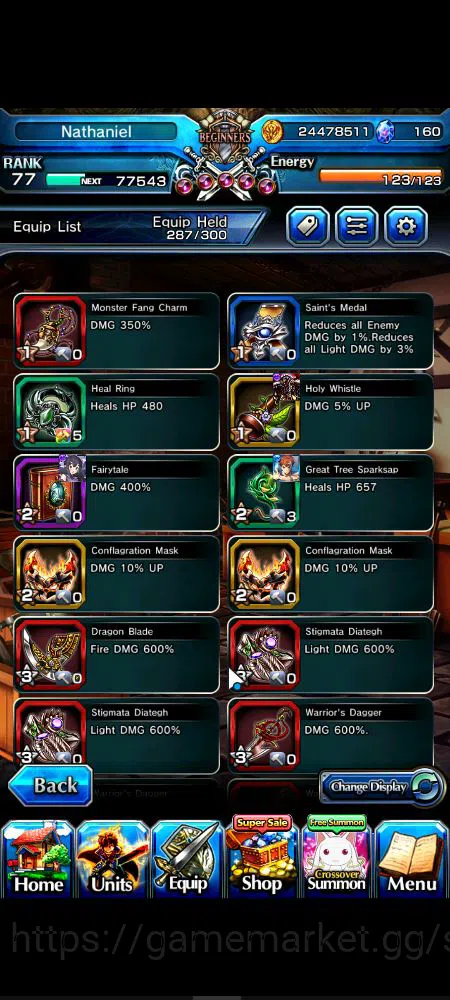 Grand Summoners Accounts Starter Global|Rank 77|9 Ascend|Summer MiyuTW,EmiyaTW,Fen,Chloe,Kingsoul Orvell,Summer Chloe,Homura 8