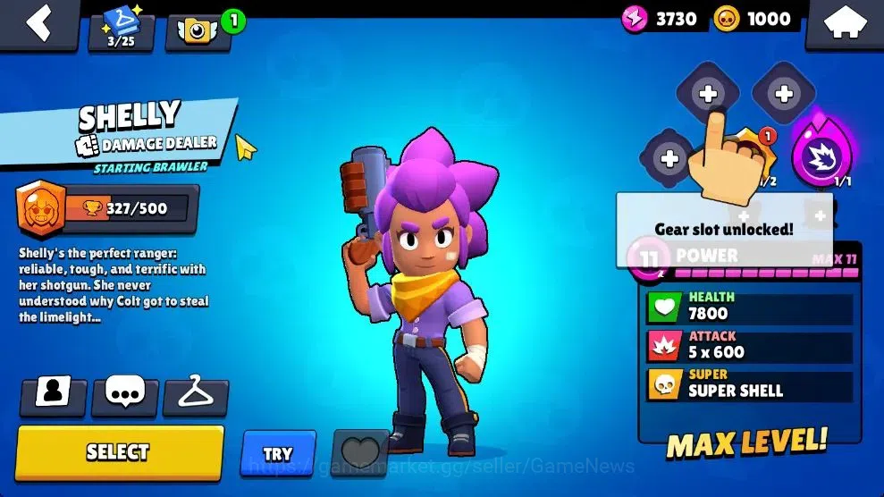 Brawl Stars Accounts 1010 Trophy|14 Brawlers 2 Max Lv [Edgar,Shelly]|1  image 14