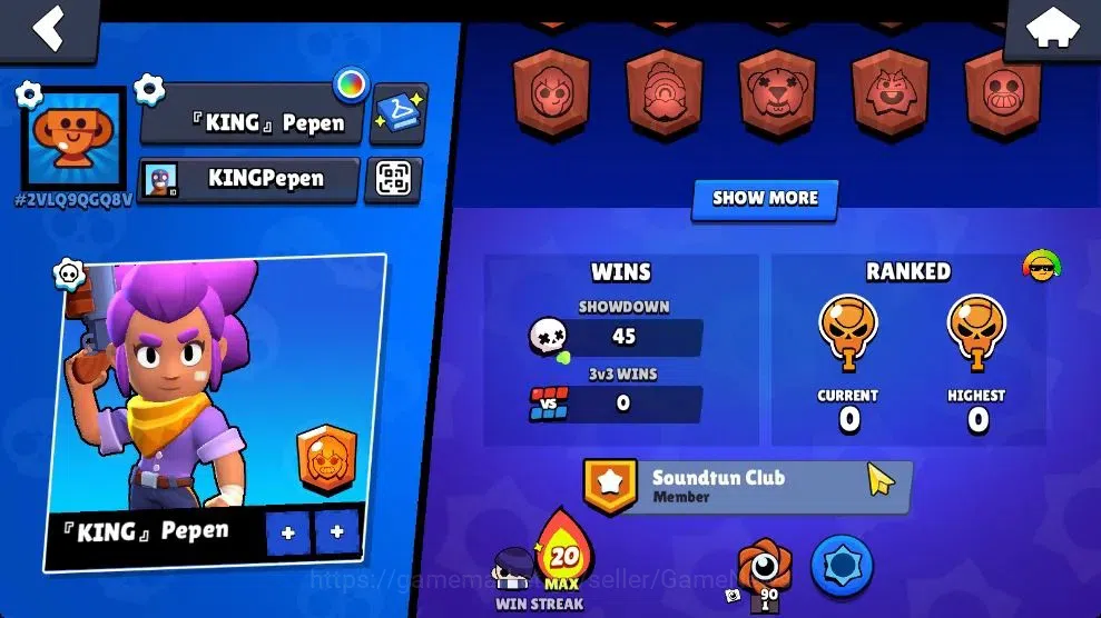 Brawl Stars Accounts 1010 Trophy|14 Brawlers 2 Max Lv [Edgar,Shelly]|1  image 3