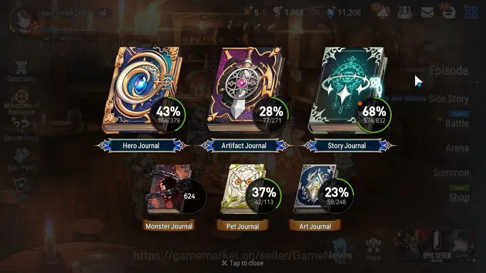 Epic Seven Accounts GLOBAL Unverif|New Era|13 ML[Salome,BArunka,Har Se image 3