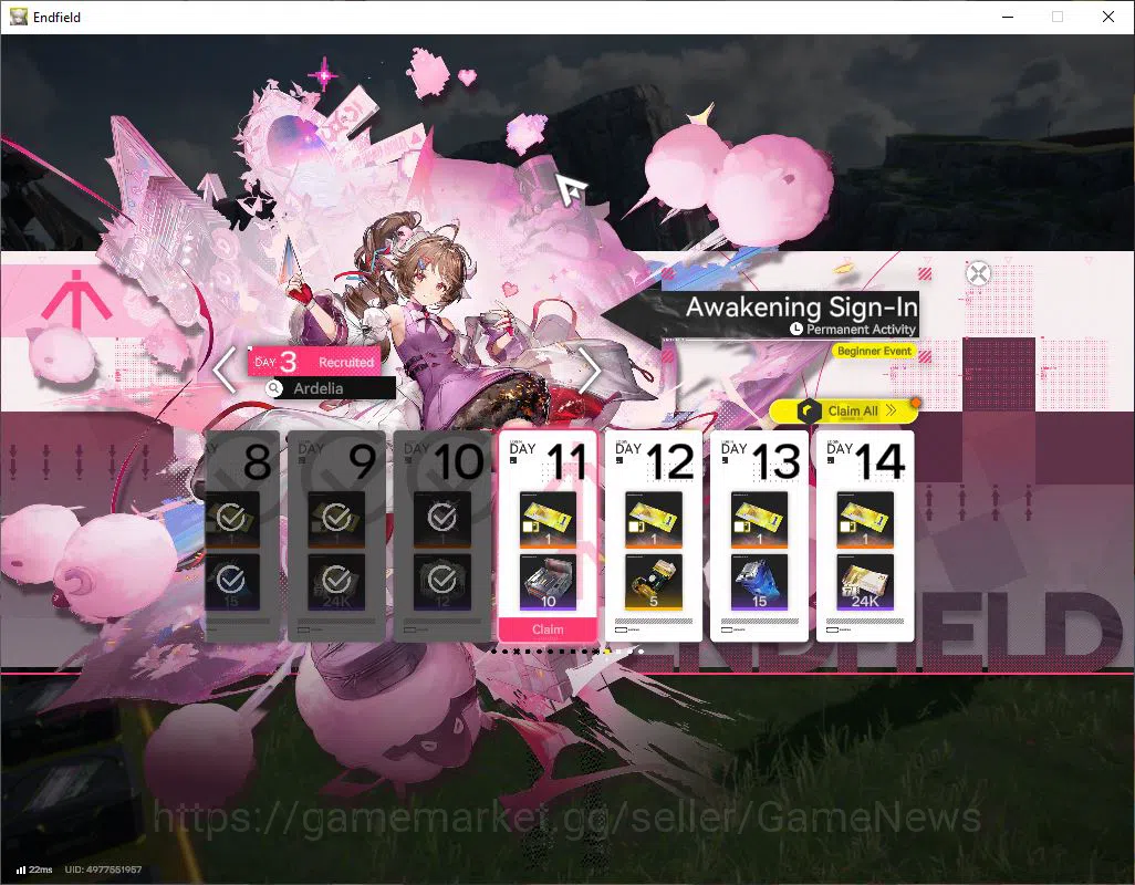 Arknights: Endfield Accounts ASIA|Lv45|Ready Gacha|SSR3(1Limit)+6(*6WP)|(Rossi, image 1