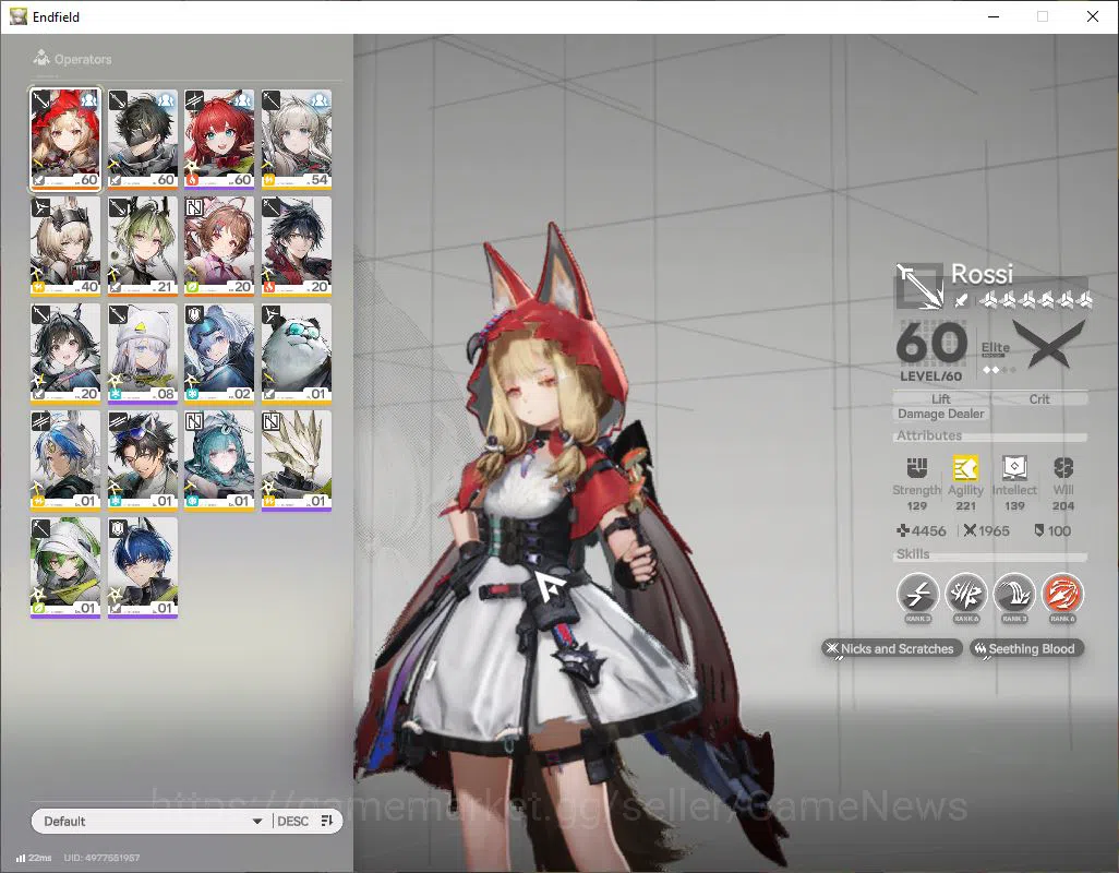 Arknights: Endfield Accounts ASIA|Lv45|Ready Gacha|SSR3(1Limit)+6(*6WP)|(Rossi, image 2