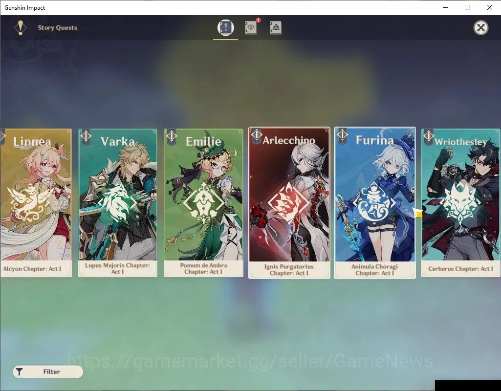 Genshin Impact Accounts ASIA|AR59|17 Limited+5(*5Wep)|Skirk,Linnea,Neuvile image 16