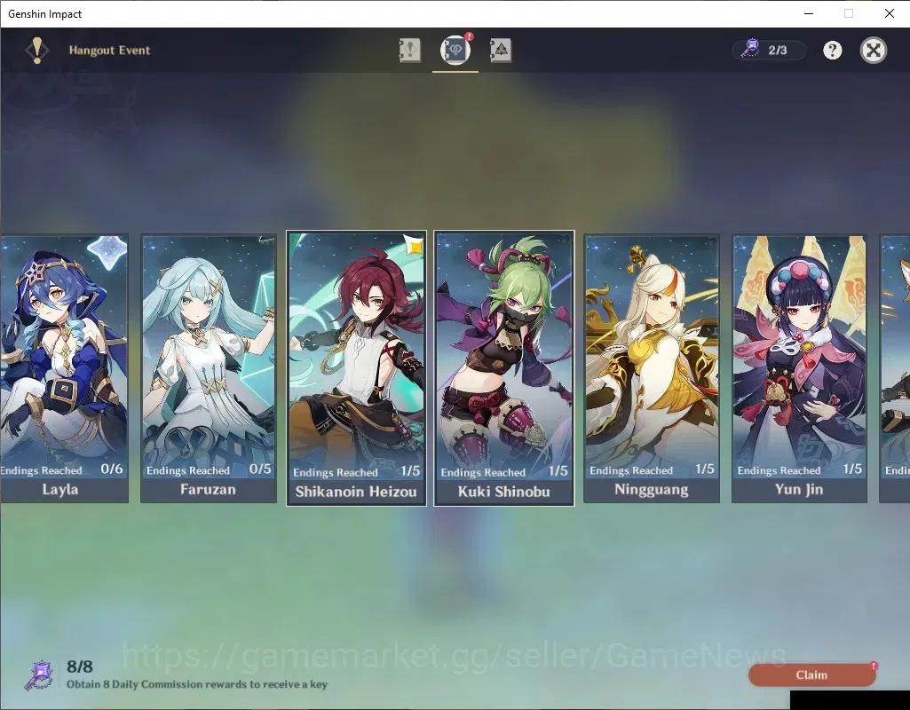 Genshin Impact Accounts ASIA|AR59|17 Limited+5(*5Wep)|Skirk,Linnea,Neuvile image 20