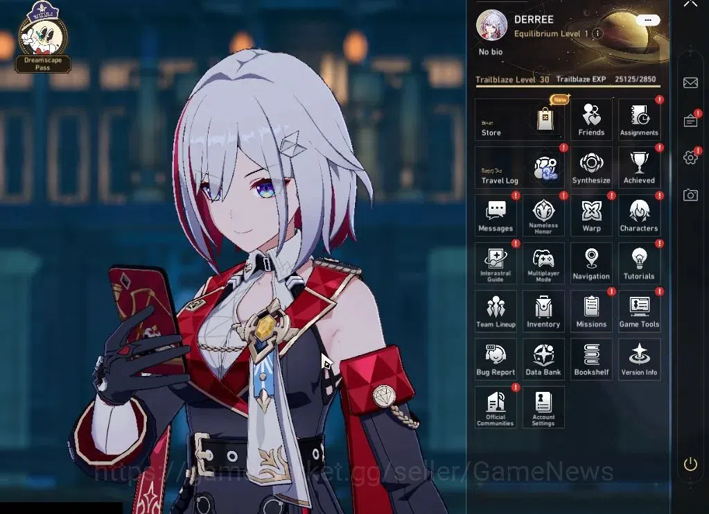 Honkai Star Rail Accounts Asia|TL 30|5 Limited|Evanescia,Dante,Huohuo,Topaz, image 1