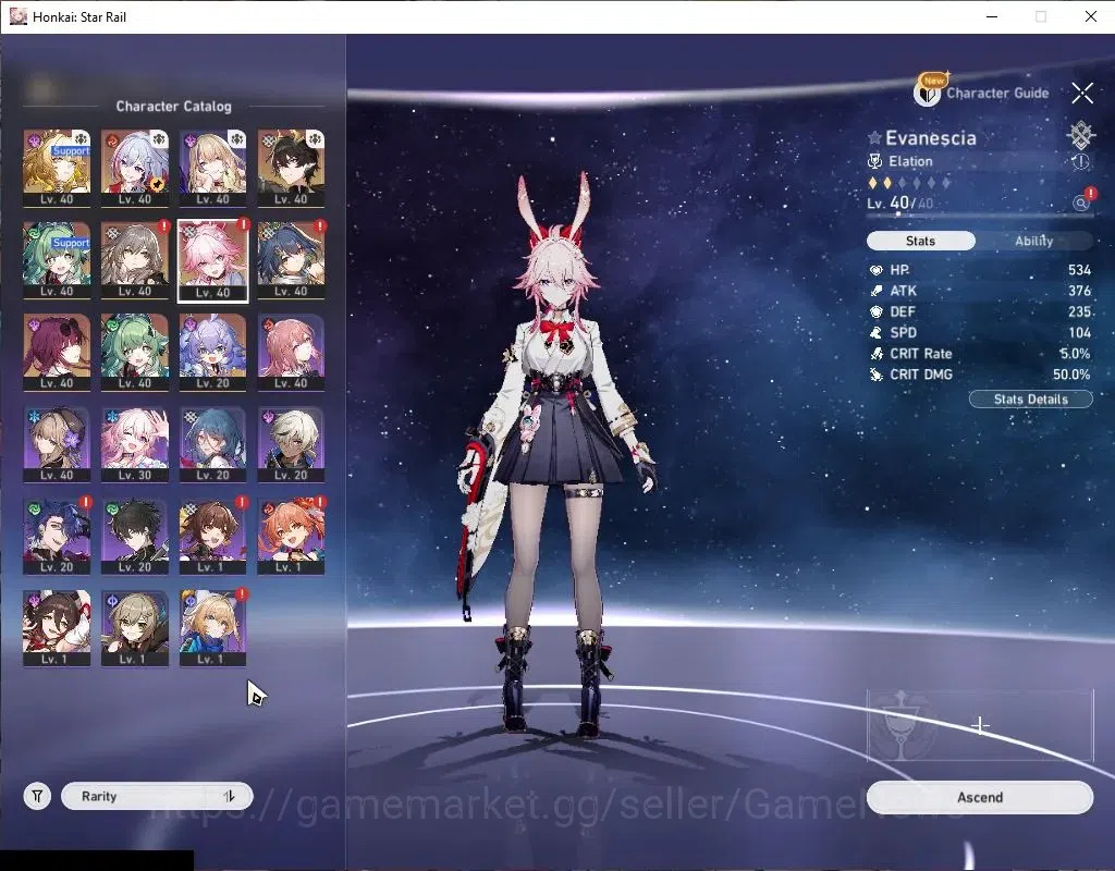 Honkai Star Rail Accounts Asia|TL 30|5 Limited|Evanescia,Dante,Huohuo,Topaz, image 4