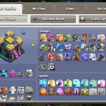 Clash of Clans Accounts High-End TH14-BH7|Lv.117|BK50,AQ62,MP25,GW21,RC18|BM11|HH8|2 Legendary & 1 Gold Skins|106