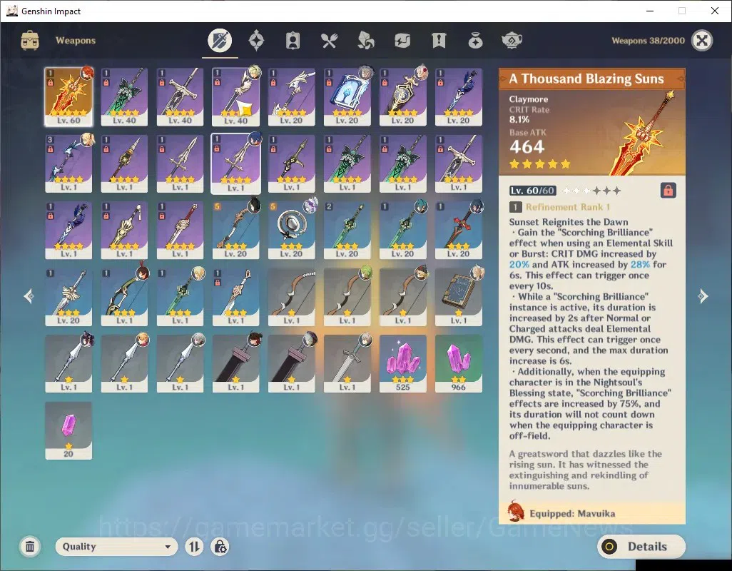 Genshin Impact Accounts ASIA|AR 35|1 Limited +2(*5 Standard)|Mavuika+Sign| image 4