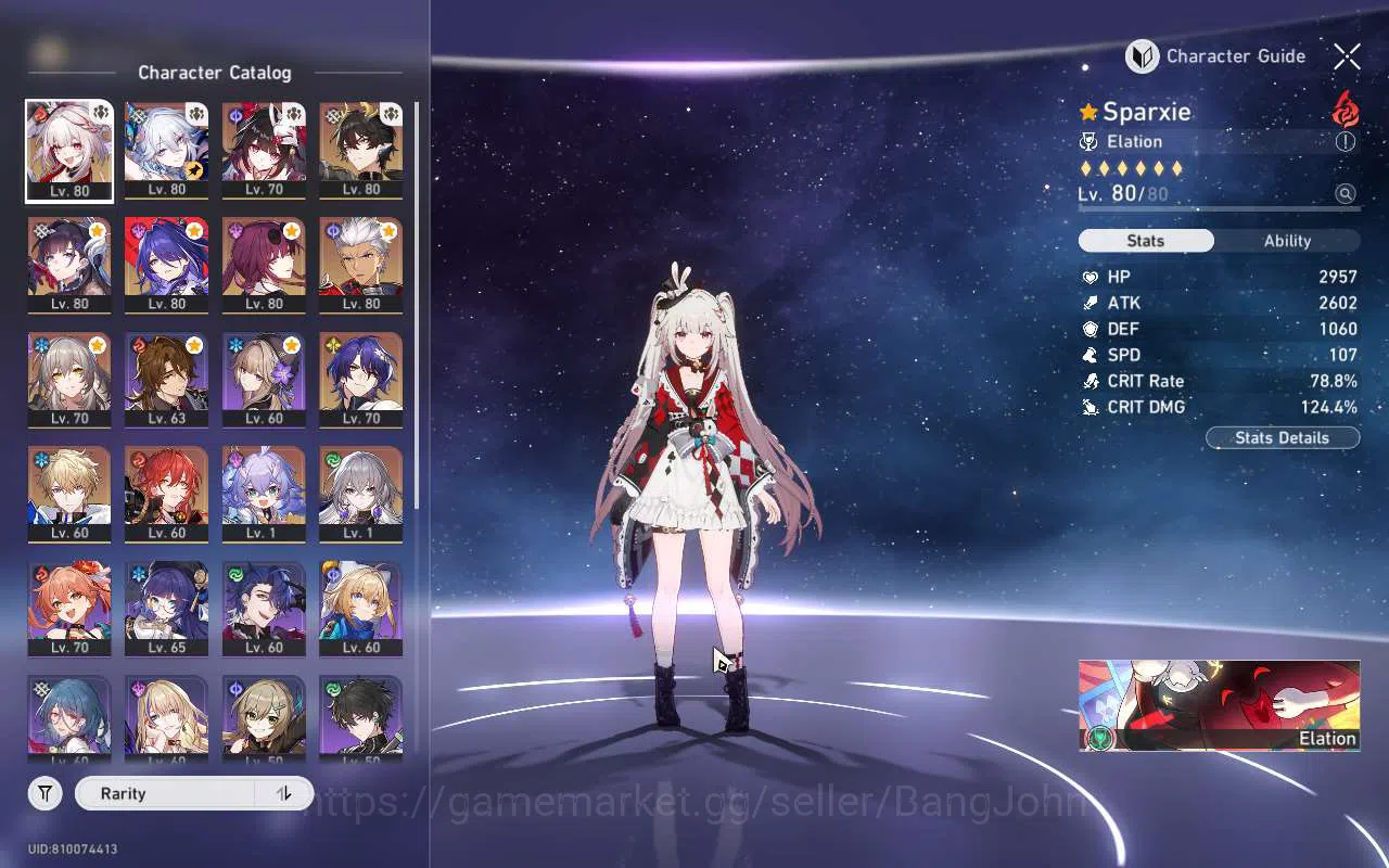 Honkai Star Rail Accounts ASIA TL66 | Premium Sparxlie Team | Acheron Kafka image 2