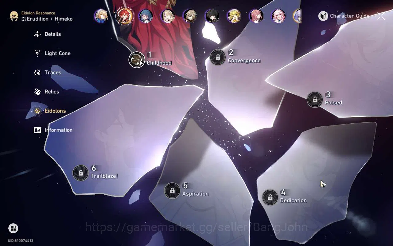 Honkai Star Rail Accounts ASIA TL66 | Premium Sparxlie Team | Acheron Kafka image 3