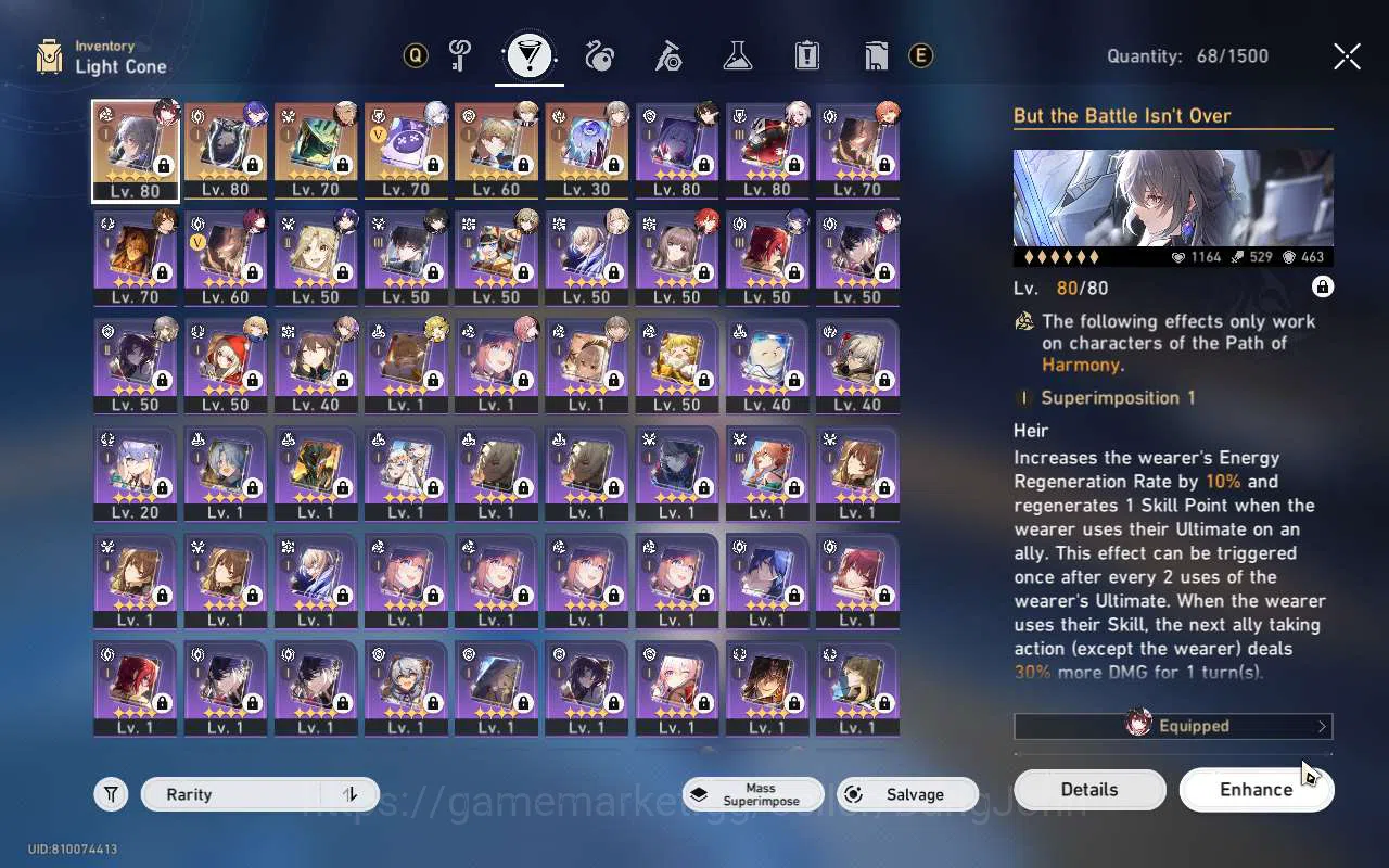 Honkai Star Rail Accounts ASIA TL66 | Premium Sparxlie Team | Acheron Kafka image 5