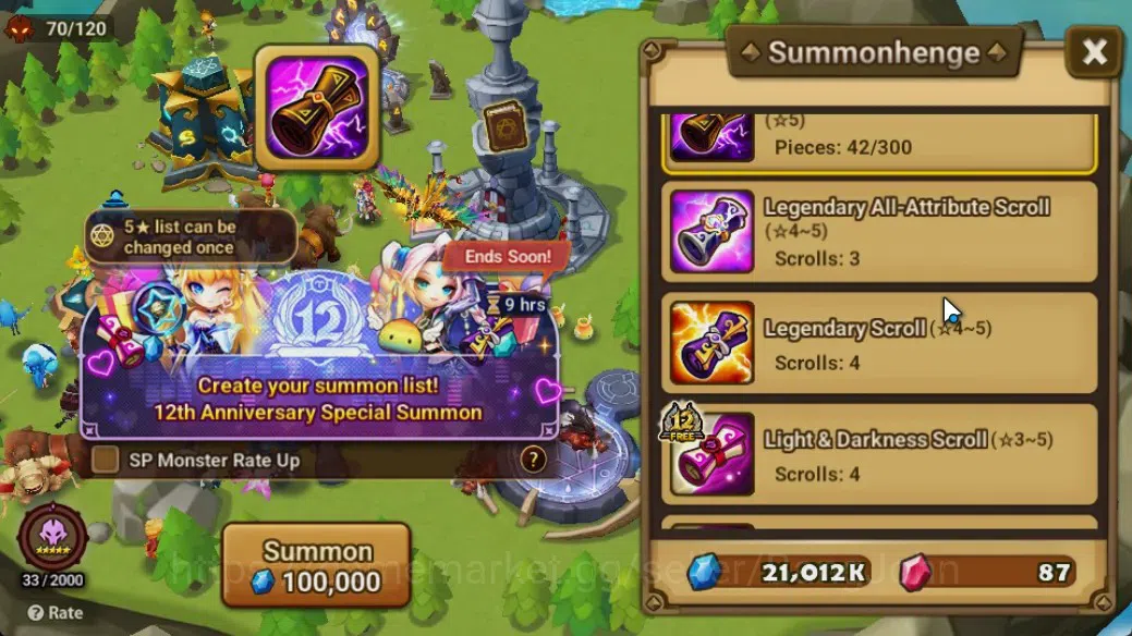 Summoners War: Sky Arena Accounts GLOBAL | NB 5 TESHAR,Starter Gacha 115 12Y+160 11Y image 2
