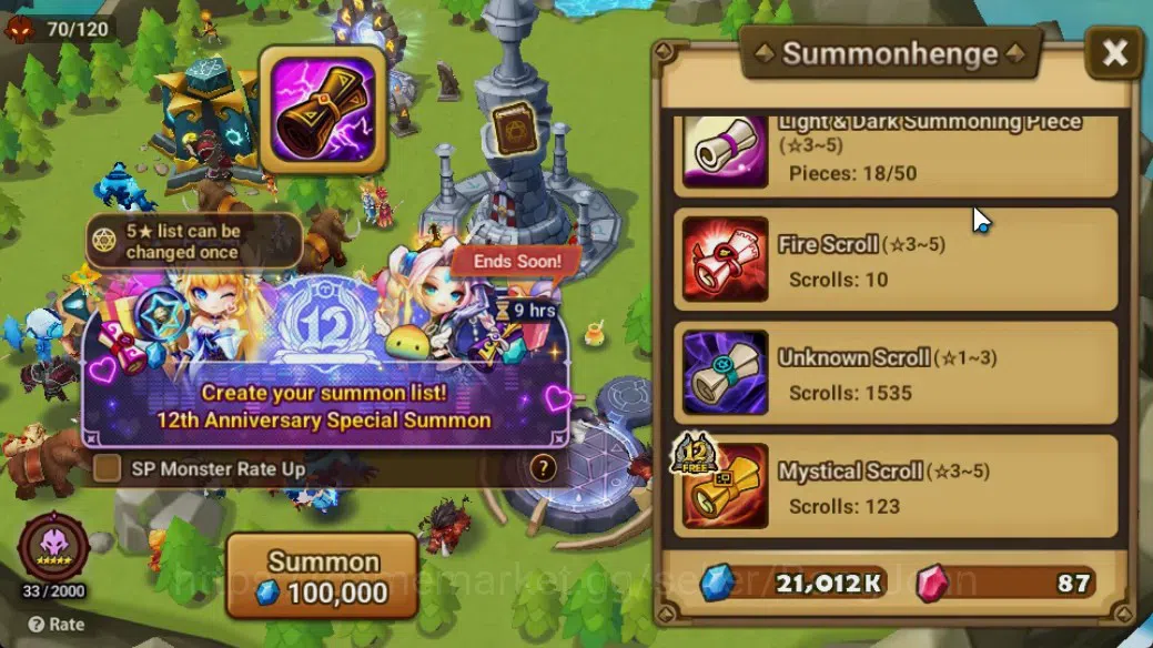 Summoners War: Sky Arena Accounts GLOBAL | NB 5 TESHAR,Starter Gacha 115 12Y+160 11Y image 3