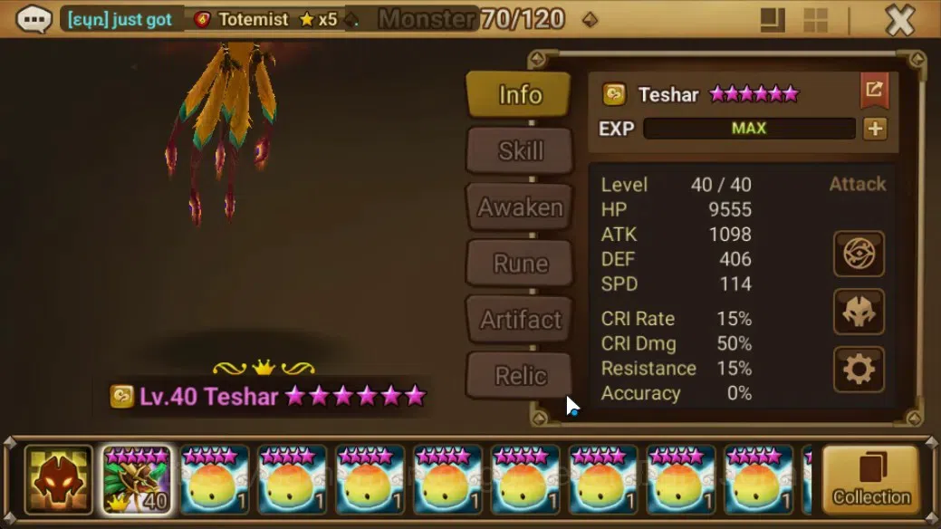 Summoners War: Sky Arena Accounts GLOBAL | NB 5 TESHAR,Starter Gacha 115 12Y+160 11Y image 4