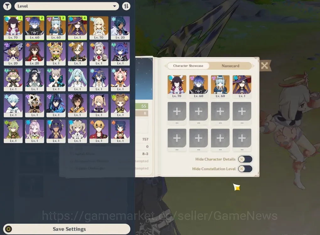 Genshin Impact Accounts Others NA|AR 55|Premium Flins|3 Limited + 5(*5 Weapon)|(Flins,Columbina,Ineffa)+Sign|1 Standard 1