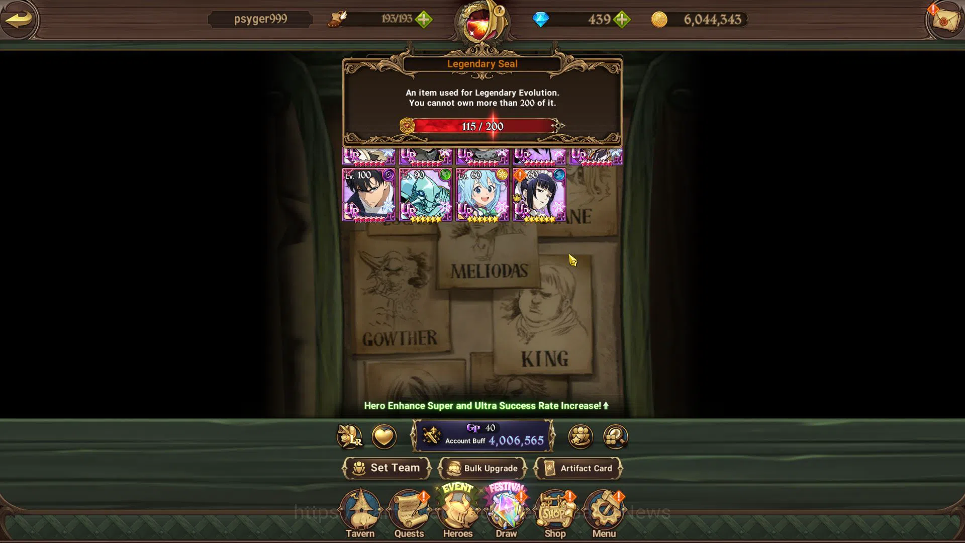The Seven Deadly Sins: Grand Cross Accounts Asia|4M CC|115 LS+439 DM|5 UR+Many Collab[FireForc image 4