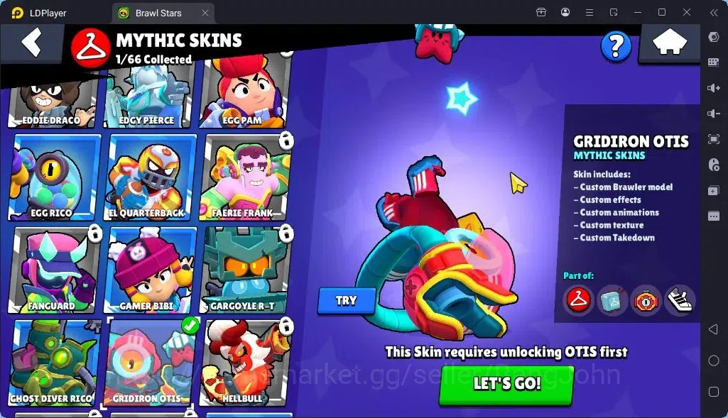 Brawl Stars Accounts Global |Trophy 1724 | Brawler 26| Skins 1 Mythic,6 Epic|Bling 8000|Protect Off|Check SS BRS304B 10
