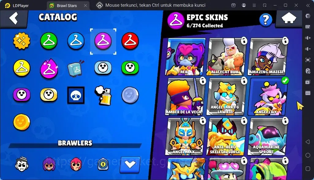 Brawl Stars Accounts Global |Trophy 1724 | Brawler 26| Skins 1 Mythic,6 Epic|Bling 8000|Protect Off|Check SS BRS304B 6