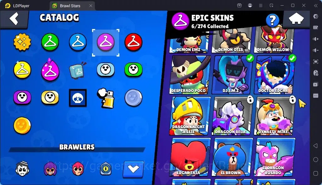 Brawl Stars Accounts Global |Trophy 1724 | Brawler 26| Skins 1 Mythic,6 Epic|Bling 8000|Protect Off|Check SS BRS304B 7