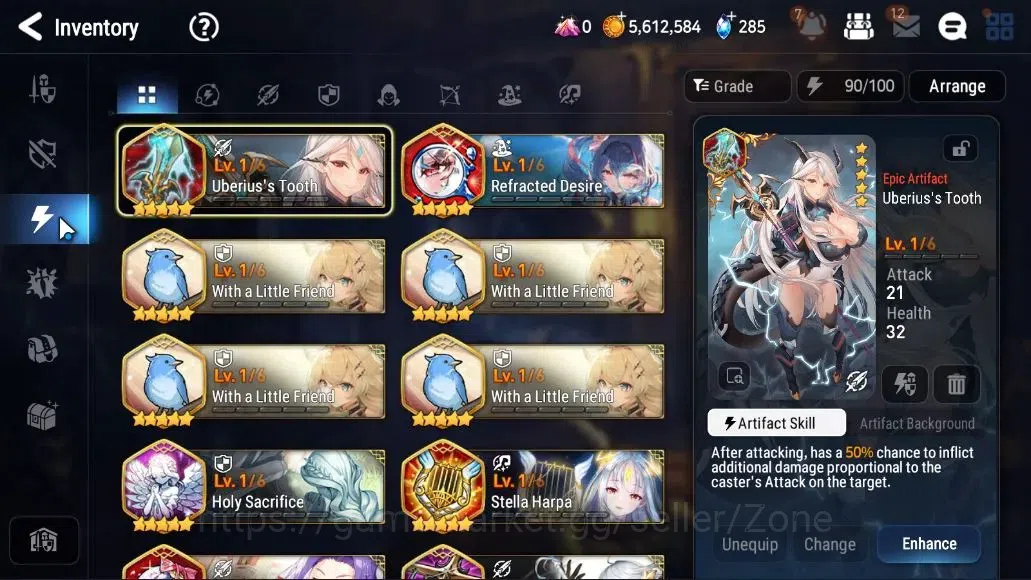 Epic Seven Accounts High-End Global Unverif|NewEra|4 ML(DP Aria,F Cecilia,D Lilibet,MA Ken)+Landy,Tenebria,Etc|Abyss F51|PoH 11