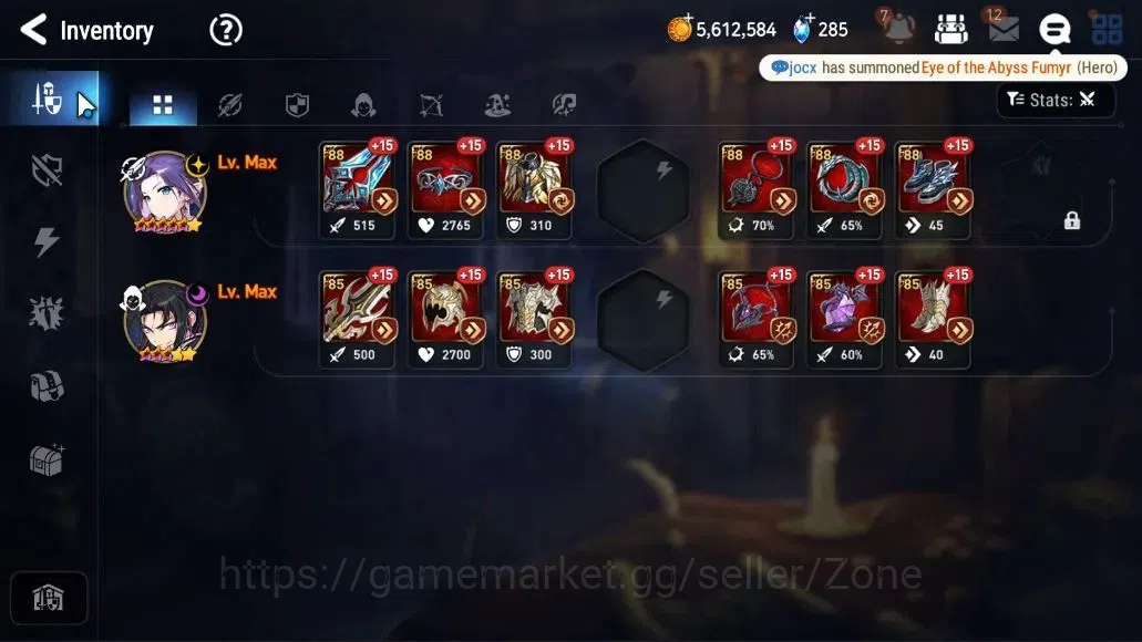 Epic Seven Accounts High-End Global Unverif|NewEra|4 ML(DP Aria,F Cecilia,D Lilibet,MA Ken)+Landy,Tenebria,Etc|Abyss F51|PoH 9
