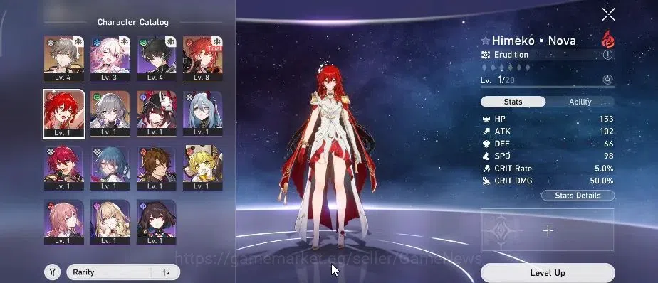 Honkai Star Rail Accounts Starter ASIA |Starter|TL 4|2 Limited| Himeko Nova, Sparkle +1 Std Bronya|1 Golden Comp|Selector 1