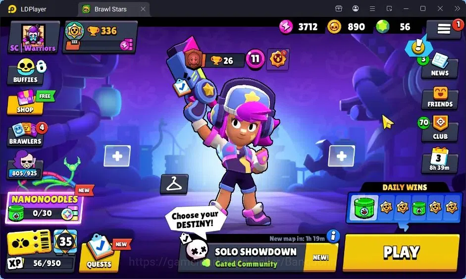 Brawl Stars Accounts Trophy 336 |8 Brawlers|3 Brawlers Lv.11 (Shelly,Edgar,Jae-Young)|1 Mythic(Otis),2 Epic Skins|3009 1