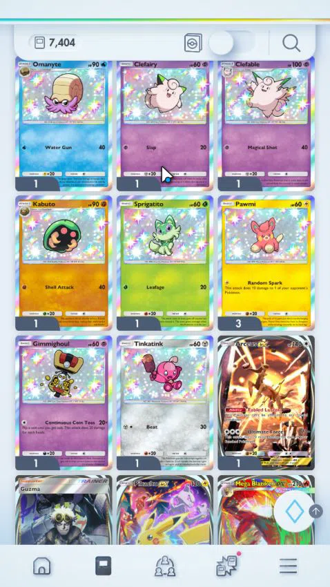 Pokémon TCG Pocket Accounts EN 7.4k+Card|134EX|2 Crown (Meloetta&Protect Ponch image 3