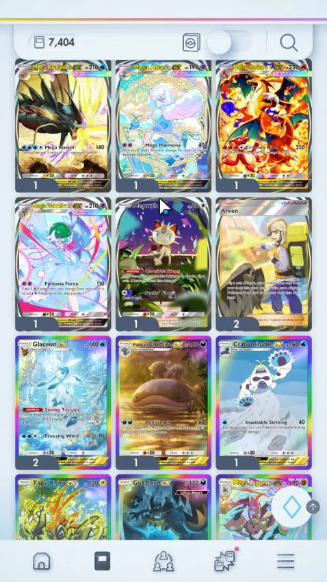 Pokémon TCG Pocket Accounts EN 7.4k+Card|134EX|2 Crown (Meloetta&Protect Ponch image 4