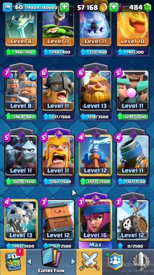 Clash Royale Accounts Lv 60|Trophy 12071|KTL 15|Limited Skin|Card 121|11 image 10