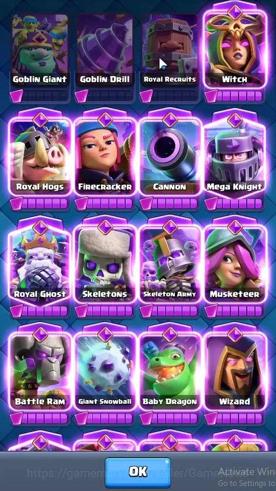 Clash Royale Accounts Lv 60|Trophy 12071|KTL 15|Limited Skin|Card 121|11 image 15