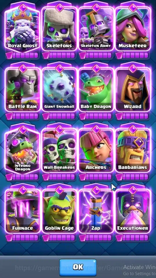 Clash Royale Accounts Lv 60|Trophy 12071|KTL 15|Limited Skin|Card 121|11 image 16