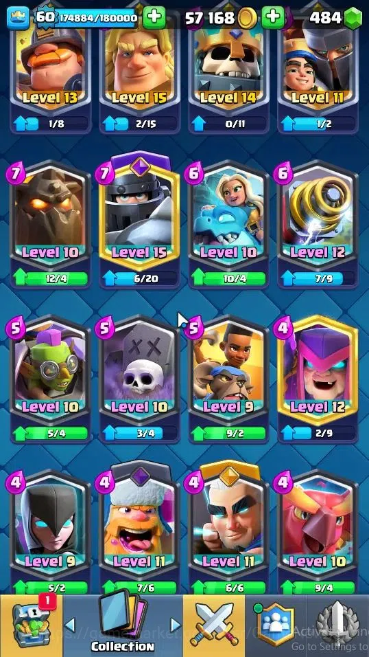 Clash Royale Accounts Lv 60|Trophy 12071|KTL 15|Limited Skin|Card 121|11 image 5