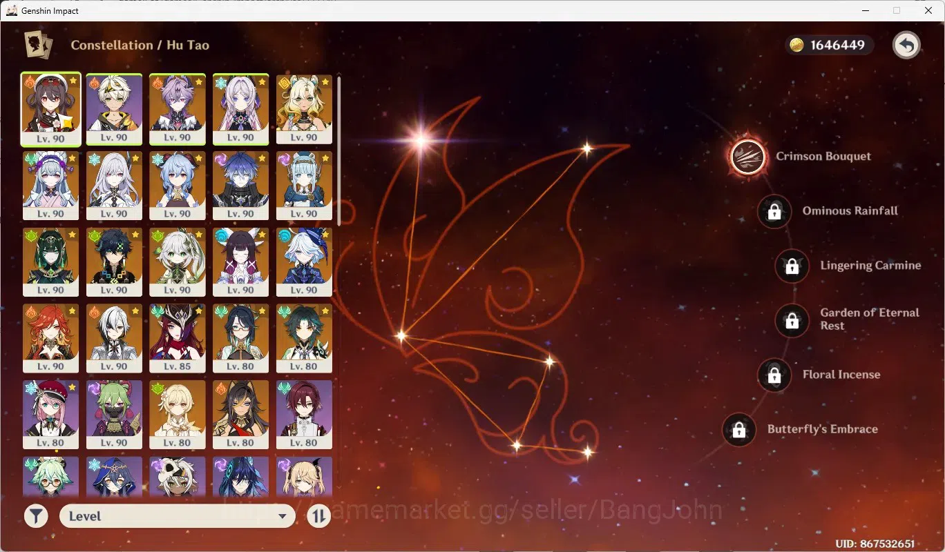 Genshin Impact Accounts Others ASIA|AR60|18 limit (Columbina,Durin)+Sign,HutaoC1 with skin,Flins,Skrik,GanyuC2,Furina,Nefer 13