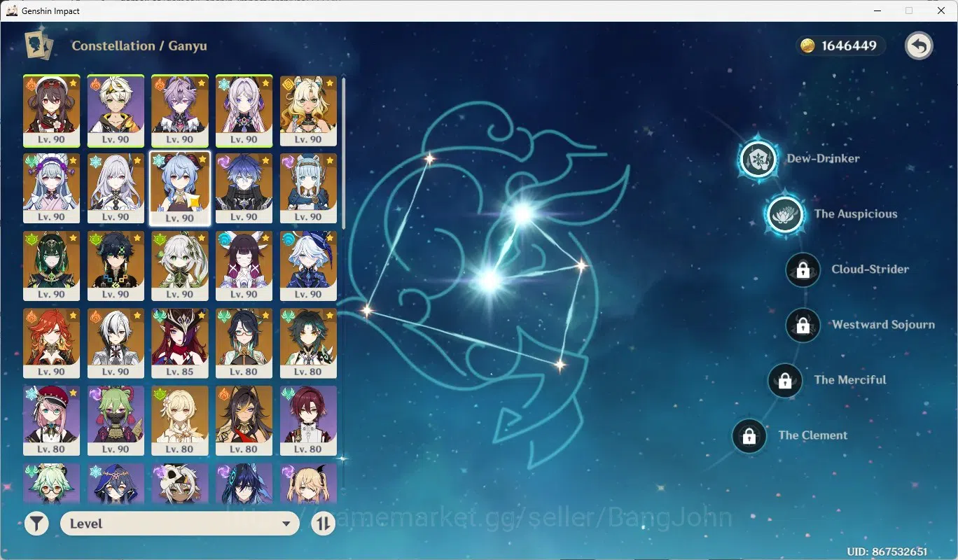 Genshin Impact Accounts Others ASIA|AR60|18 limit (Columbina,Durin)+Sign,HutaoC1 with skin,Flins,Skrik,GanyuC2,Furina,Nefer 14