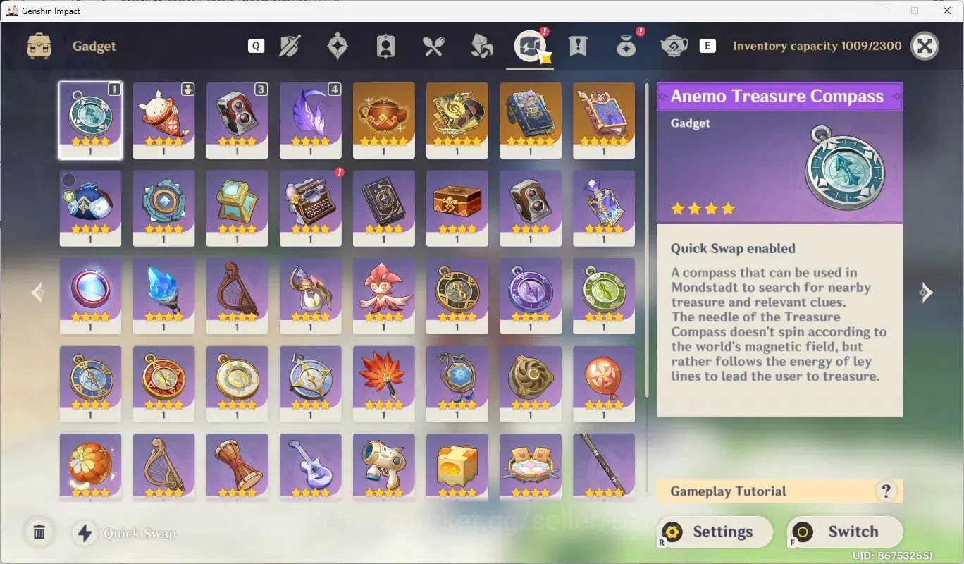 Genshin Impact Accounts Others ASIA|AR60|18 limit (Columbina,Durin)+Sign,HutaoC1 with skin,Flins,Skrik,GanyuC2,Furina,Nefer 9