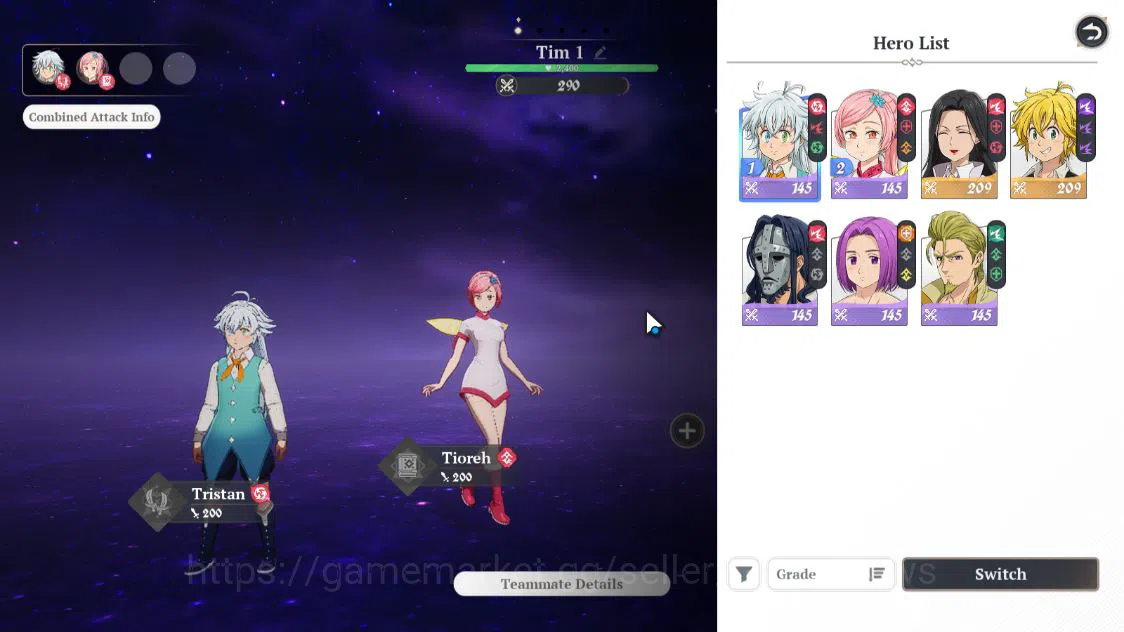 The Seven Deadly Sins: Origin Accounts [EU] Lv 2 Fresh Starter|2 SSR| Meliodas, Guila, an image 13